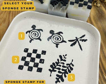 Sponge Stamp for Ceramics: 3x3cm Underglaze Pottery Tool