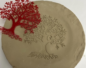 Flexstamp™ Flexible Clay Stamp – Life of Tree Pattern– Deep Detail Texture Tool