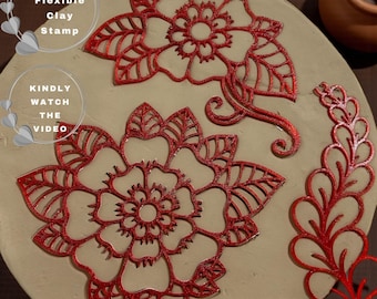 Flexstamp™ – Flexible Clay Stamp | Deep Detail Texture Tool | Mandala Pattern