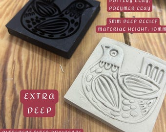 Tapis texturé extra profond et flexible - Plaque de gaufrage EVA (relief 5 mm)
