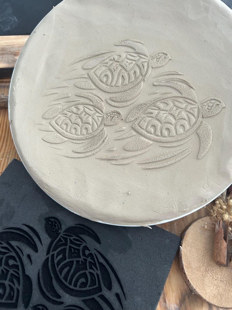 Sea Turtle Texture Mat: Flexible Foam for Pottery, Clay, Soap - Etsy