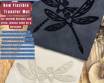Dragonfly Texture Mat: Flexible Foam for Pottery, Clay, Soap