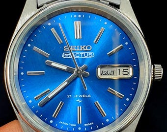 ヴィンテージ セイコー5 アクタス SS：1970年代 ブルーダイヤル