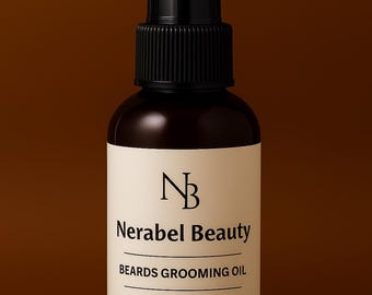 Bartpflegeöl: Natürliche Erweichung & Wachstum - Nerabel Beauty (2 Oz