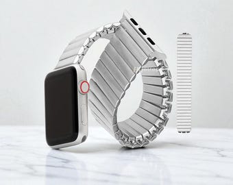 Elastic Stainless Steel Apple Watch Band: Expansion Bracelet for Ultra/Series/SE
