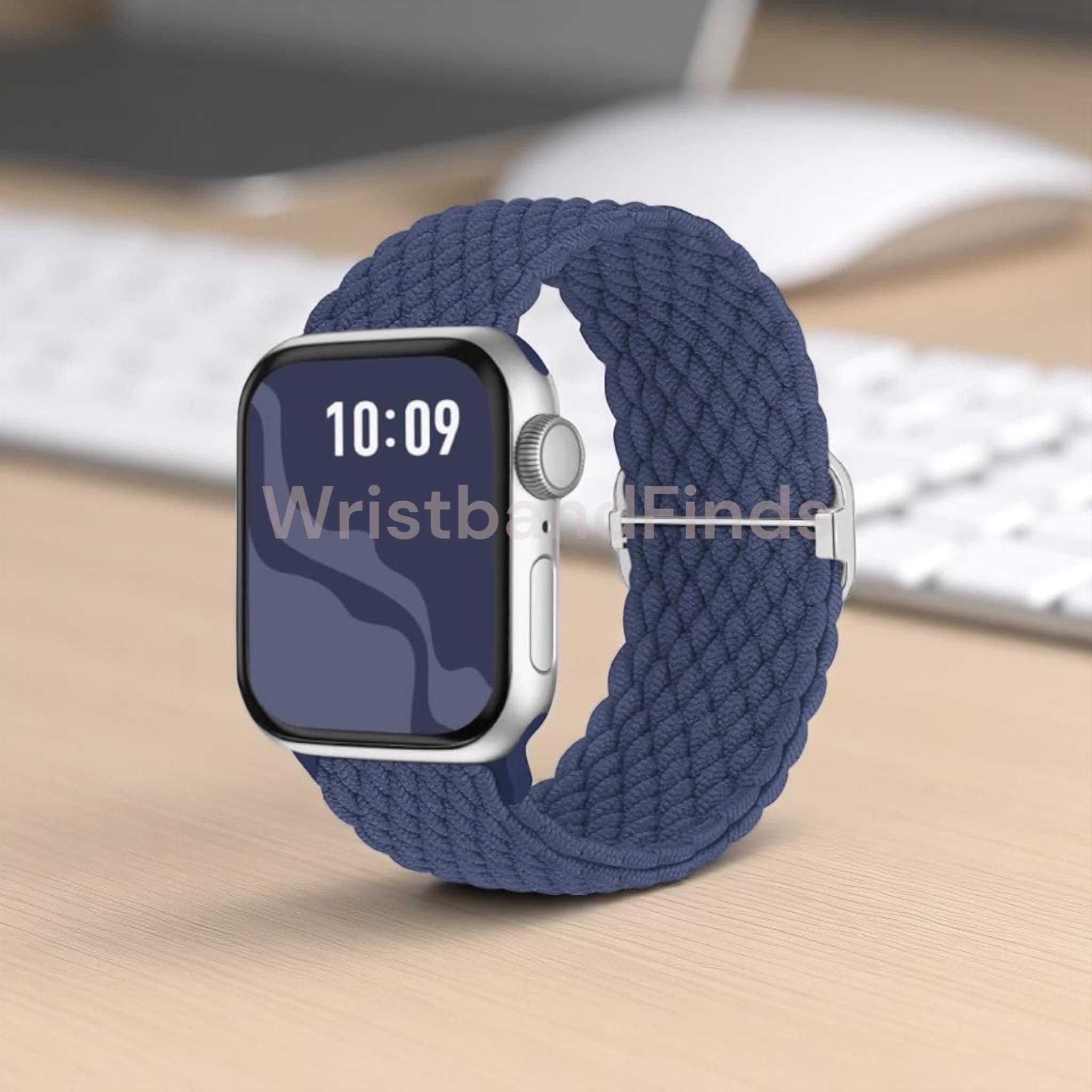 Nylon Solo Loop Apple Watch Band: Stretchy Sport Strap 42mm
