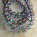 Rondelles, Aqua Blue with Gold Finish, Transparent, Czech Glass Faceted Beads, 7mm x 5mm, Full Strand 25