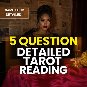Lecture de tarot en 5 questions, lecture à la même heure d'amour psychique et de carrière, lecture de cartes de tarot avec un aperçu spirituel précis - lecture d'Oracle