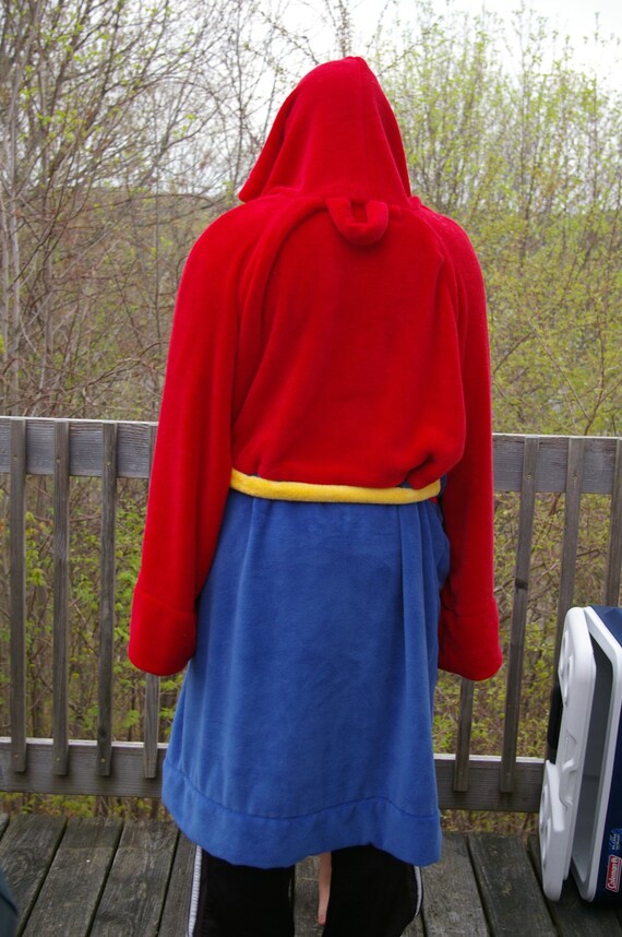 Wonder Woman Bathrobe Fleece Dressing Gown Bathrobe Adult One Size
