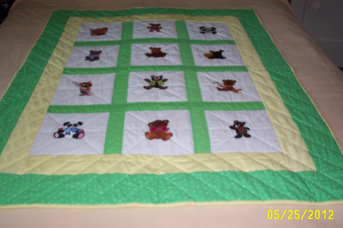 Crib Size Baby Quilt Etsy