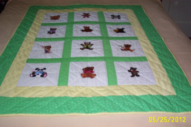 Crib Size Baby Quilt Etsy
