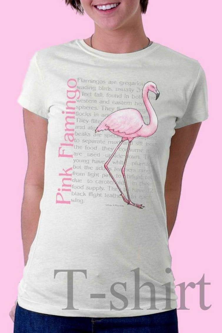 Pink Flamingo Tshirt Etsy