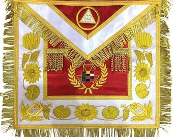 Avental de Sumo Sacerdote (Novo Passado), Avental do Arco Real, Avental PHP Bordado à Mão