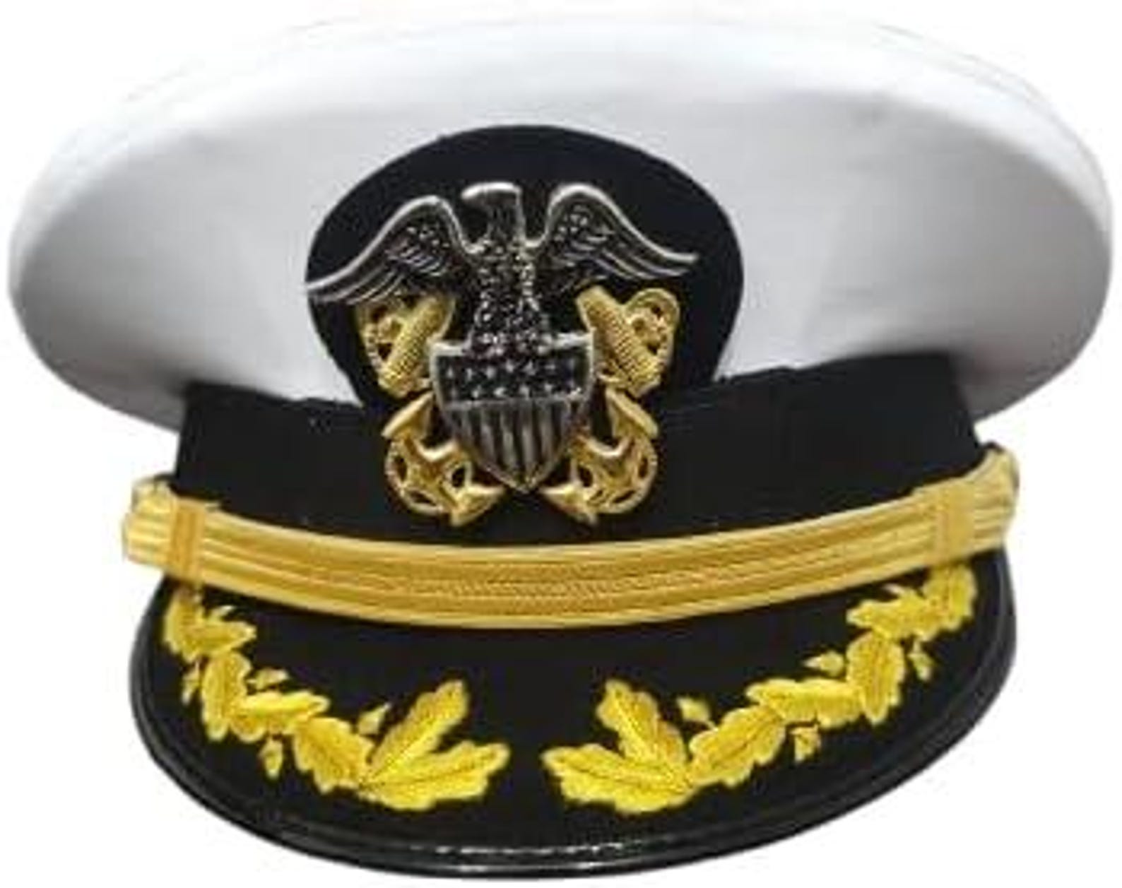 US Navy Commander Admiral Rank White Hat Cap - Etsy