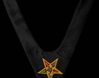 Gravata preta da Ordem Maçônica da Estrela do Oriente (OES)