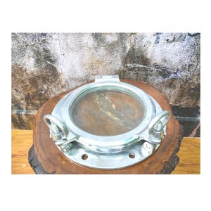 Authentiek aluminium nautisch raam | Vintage aluminium scheepsdecor | Muurdecoratie met oceaanthema | Heavy-duty patrijspoort | Schip Patrijspoort 1 st.