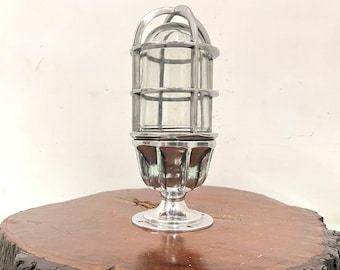 Nautical Aluminum Cage Sconce | Retro Industrial Ship Light for Porch Garage 1pc