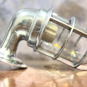 Applique d&#39;extérieur de style nautique en aluminium | Luminaire rustique en métal pour porche, garage ou grange | Applique murale cage nautique | Lampe pour bateau 1 pièce