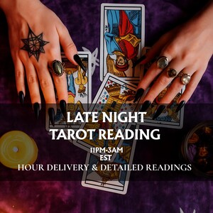 nächtliche Tarot-Lesung, 3 Karten Tarot, Liebes-Tarot, Same Night Tarot, Psychische Legung, Intuitive Tarot-Lesung