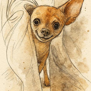 Pet Portrait | Funny Dog  | Digital Pet Art | Pet Cartoon Illustration | Instant Download