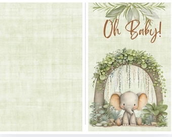 Safari Animals Baby Journal Kit (Digital Download) – First Year Memories