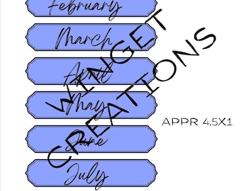 Printable Junk Journal Labels / Ephemera (8.5in x 11in) *