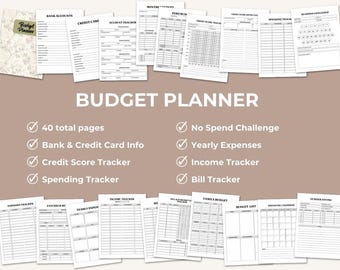 Printable Budget Planner – Organize Finances with Ease (Digital Download)