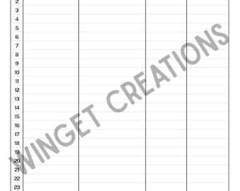 Craft Supply Inventory Printable (A4)