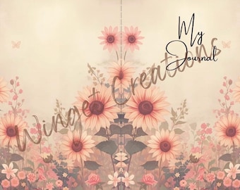 Pink Daisy-Themed Printable Journal