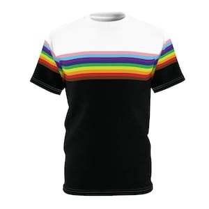 Pride / LGBTQ T-Shirt | Rainbow Unisex Top in Pride Flag Colors