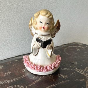 Vintage Napco Angel Holding a Book