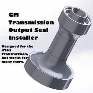 STL of Transmission Output Axle Seal Installer for Chevrolet Cobalt and more, designed for OEM# 24201936 and all other compatible seals.