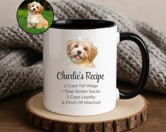 Personalized Dog Mug From Photo, Custom Pet Gift For Dog Lovers, Dog Dad Gift, Dog Mom Gift, Custom Coffee Mug, Funny Personalized Dog Mug