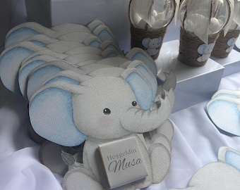 Personalized chocolate cards for baby showers, birthdays, etc. | Birth | Engagement | Party favors | Wedding gifts | Nişan | Henna