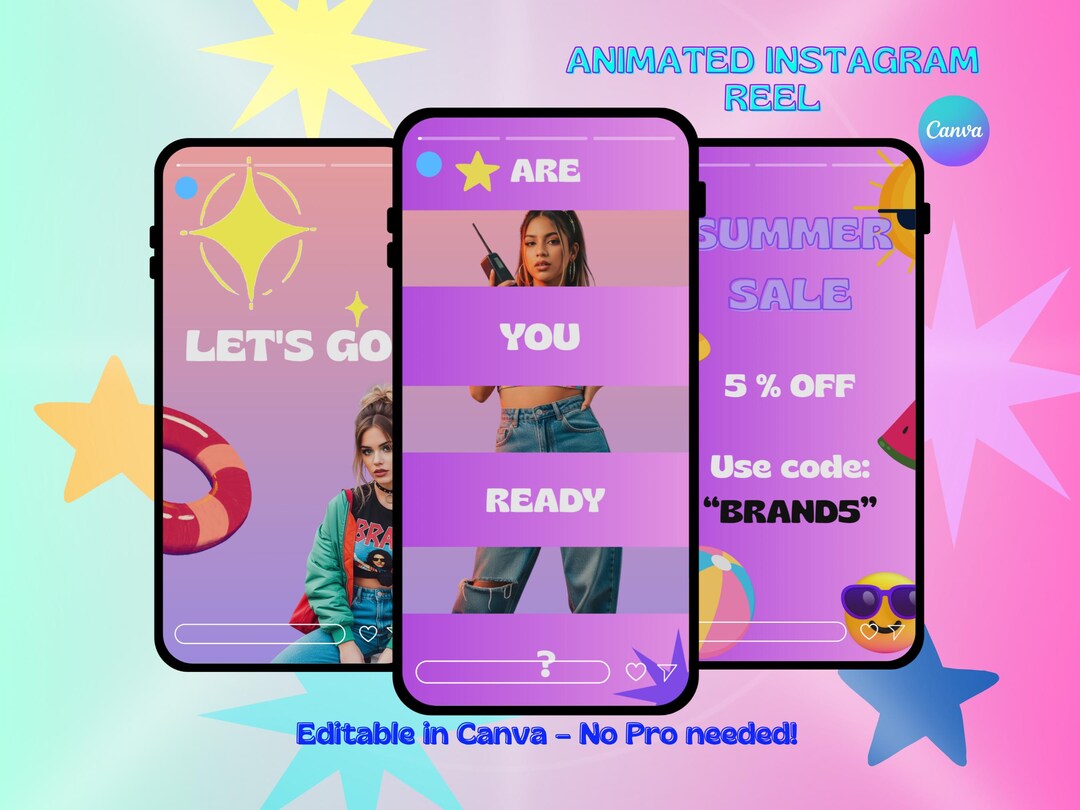 Instagram Animated Reel Template – Bold Canva Editable Reel for Coaches ...