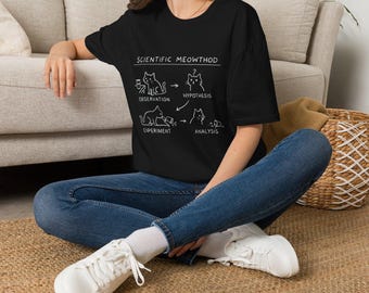 Scientific Meowthod cat diagram science cat illustration