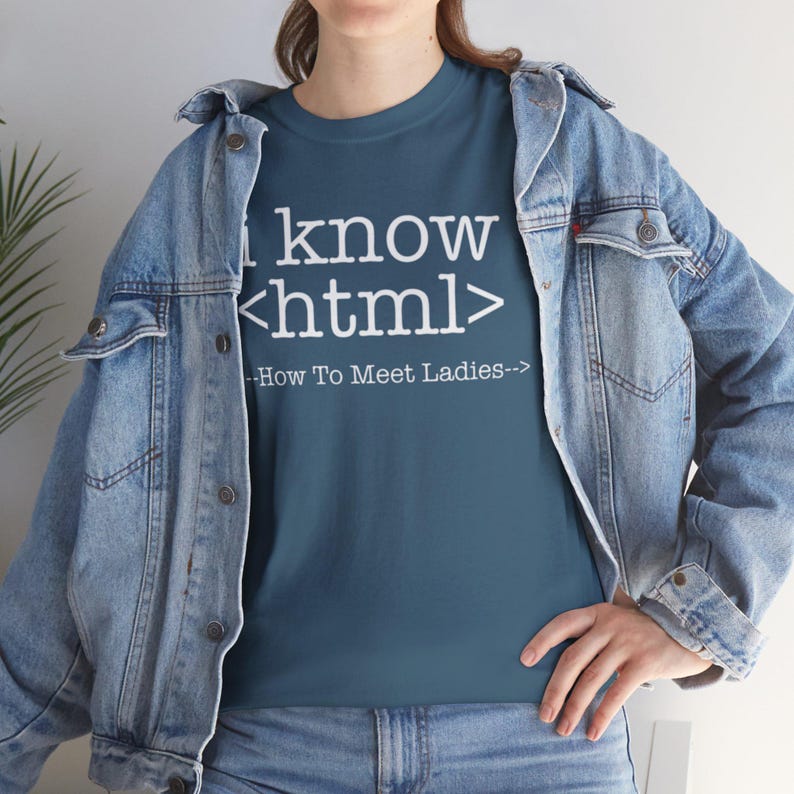 I Know HTML Code Computer Programmer Tee, Funny Coding Ladies Man T-Shirt, Programmer Gift Shirt image 7
