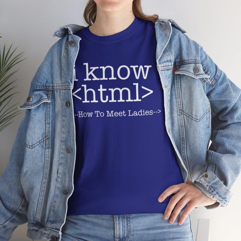 I Know HTML Code Computer Programmer Tee, Funny Coding Ladies Man T-Shirt, Programmer Gift Shirt image 12