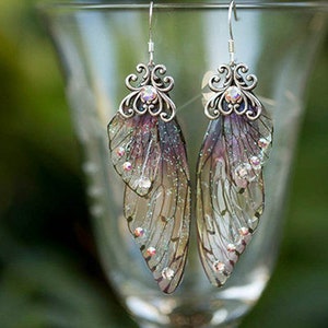 Sugar Plum Fairy wing earrings