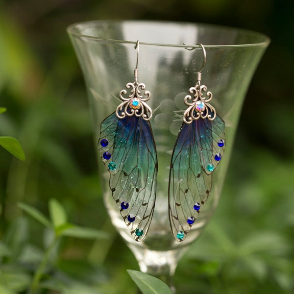 Sidhe Fairy Wing earrings silver or brass