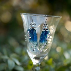 Midnight Fairy Wing earrings