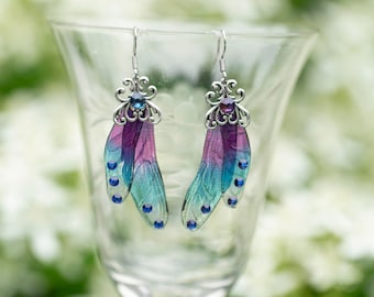Nymph Dragonfly Silver earrings