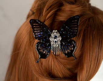 Midnight Butterfly Comb custom