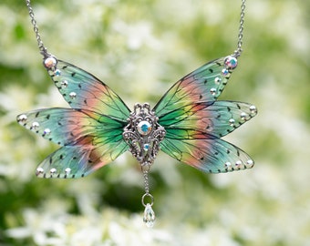 Pixie 6 Fairy wing necklace made to order
