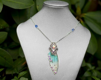 Sylph Fairy wing Necklace Silver or Brass