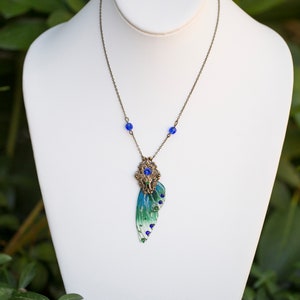 Ballybog Fairy wing Necklace Silver or Brass