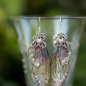 Sugar Plum Fairy wing earrings