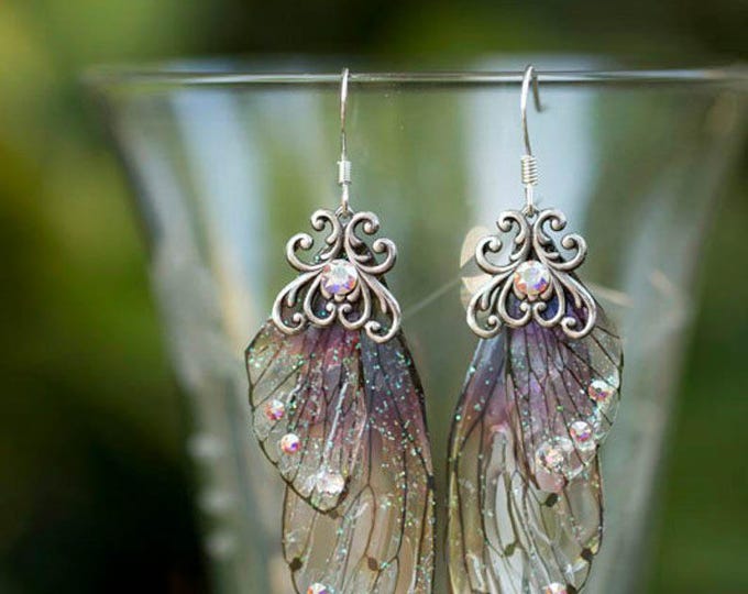 Sugar Plum Fairy wing earrings