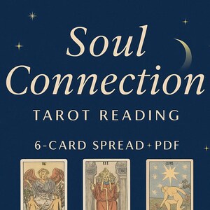 Soul Connection Spread - Lettura di 6 carte sull'amore e le relazioni / PDF / Fiamma gemella, anima gemella o guarigione