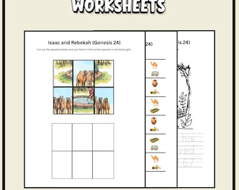 Hojas de trabajo sobre Isaac y Rebeca en Génesis 24